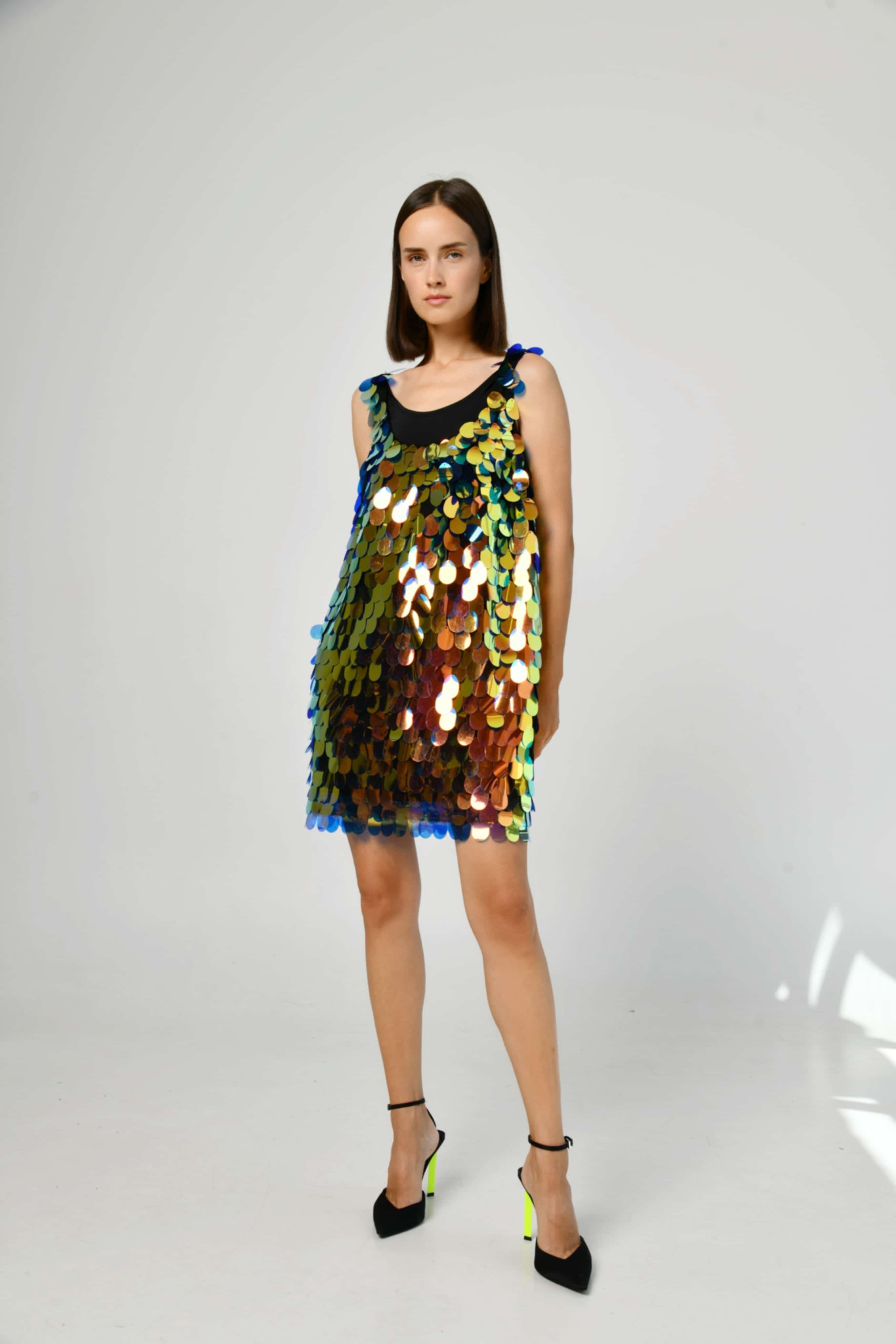 Big sequin dress - Dark